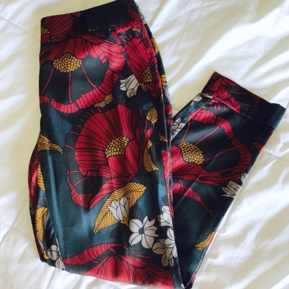 Floral Ann Taylor Pants 0p
